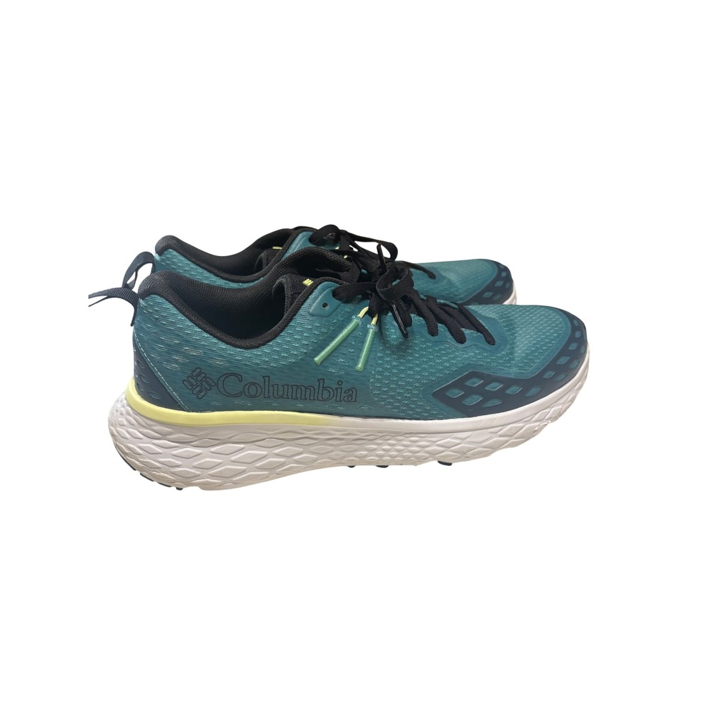 Columbia Konos TRS Trail Running Shoes Teal Black Yellow Womens 11 BL2858-383